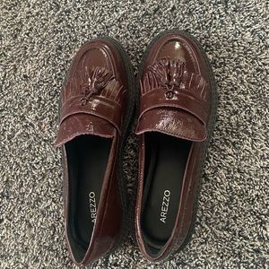 Arezzo chunky tassel loafers
